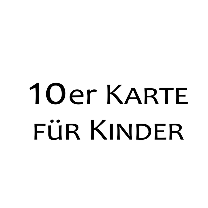 10er Karte Kinder