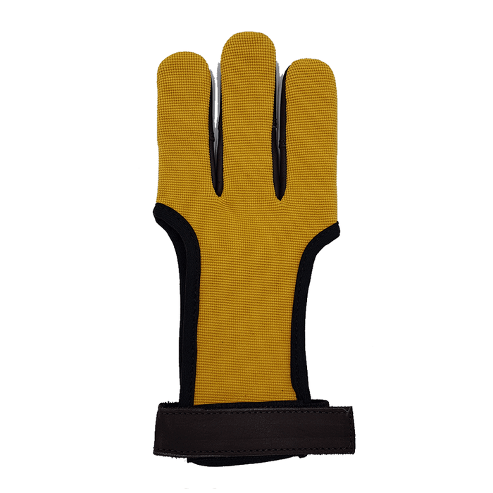 Beier Handschuh Leder Baumwolle gelb