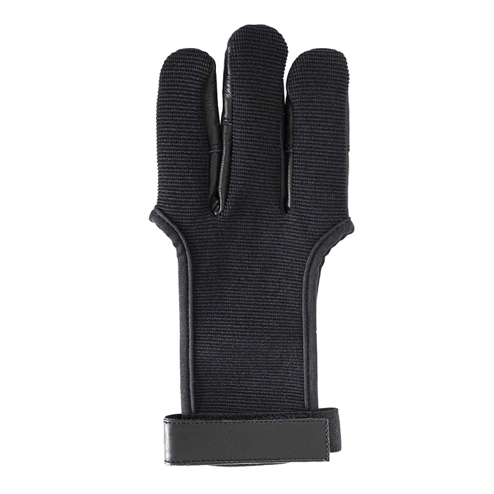 Beier Handschuhe Baumwolle und Lederschwarz