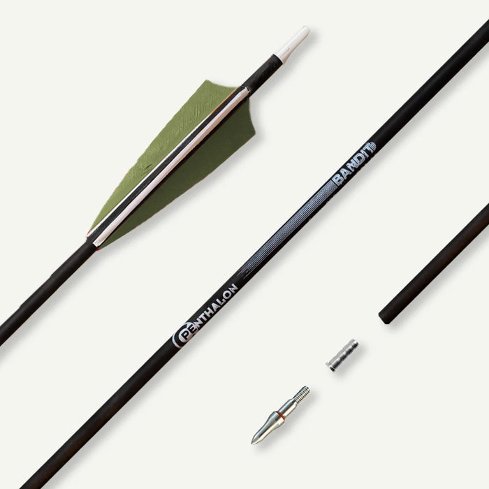 Penthalon Carbonpfeile Bandit Naturfedern