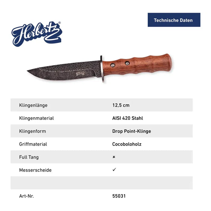 Herbertz Gürtelmesser, Cocobolo