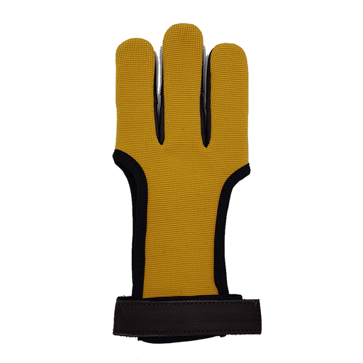 Beier Handschuh Leder Baumwolle gelb