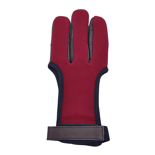 Beier Handschuh Leder Baumwolle rot