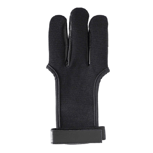 Beier Handschuhe Baumwolle und Lederschwarz