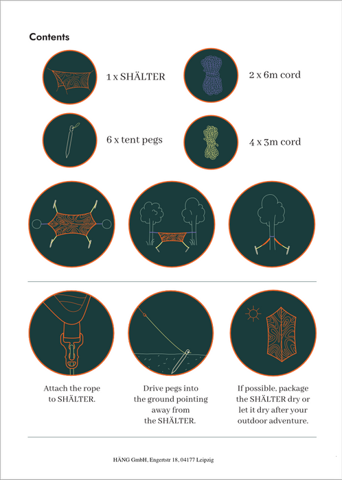 SHÄLTER | Tarp Zeltplane für die HÄNG HÄNG