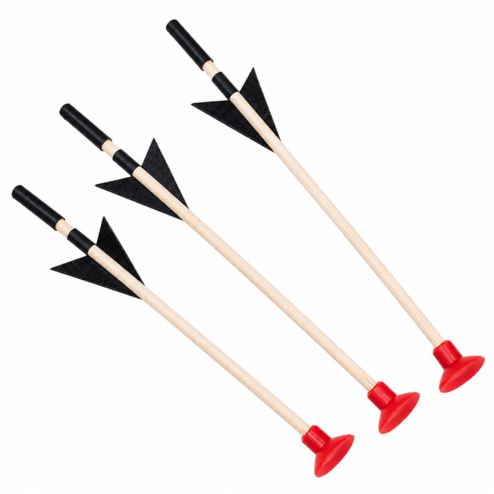 Kinderarmbrust | Holzkönig - Armbrust mit 3 Pfeilen (neues Designe)