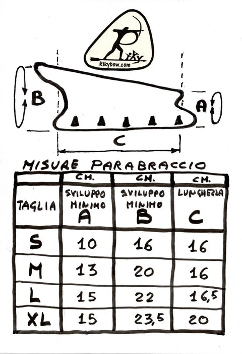 Rikybow-misure-parabraccio-con-fori