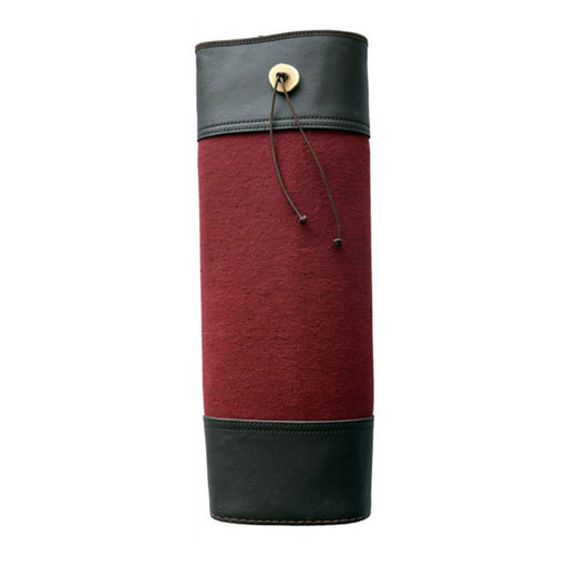 Beier Baumwolle und Leder Rückenköcher Burgund (rot)