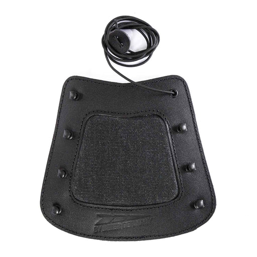 armschutz baumwolle leder schwarz